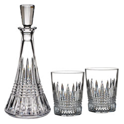 Waterford Lismore Diamond Cut Lead Crystal Decanter and Tumblers Set